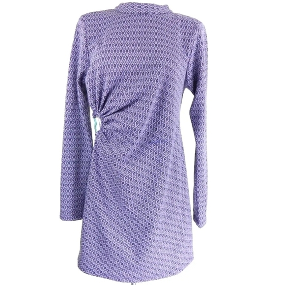 Zara Lilac Jacquard Mini Dress - Picture 2 of 6